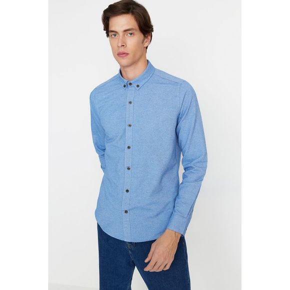 NWT Trendyol Men Slim Button placket Woven Shirt - Picture 4 of 9